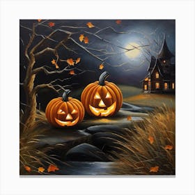 Halloween Pumpkins 6 Canvas Print
