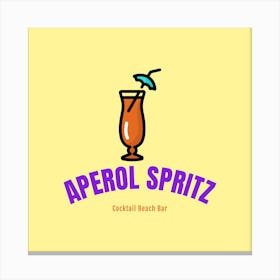 Aperol Spritz Orange & Purple - Aperol, Spritz, Aperol spritz, Cocktail, Orange, Drink 1 Canvas Print