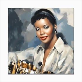 Jazz Singer 2 Canvas Print