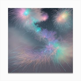 Fireworks In The Sky Canvas Print