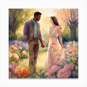 Love couples 1 Canvas Print