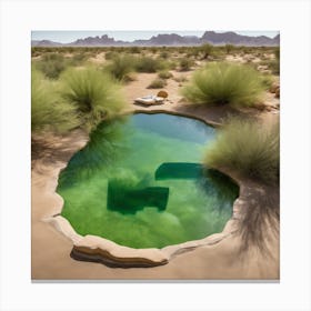 768228 A Glass Image Of A Clear Pool Of Water In The Midd Xl 1024 V1 0 Canvas Print