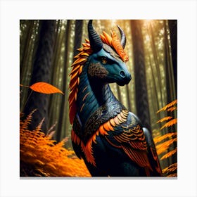 Magical creature In The Forest Canvas Print