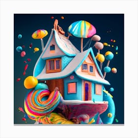 Treehouse of candy 9 Canvas Print