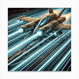 Nightstrike Stealth Fighter Precision Laser Weapons Iron Commonwealth Canvas Print