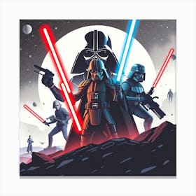 Star Wars The Force Awakens 9 Canvas Print