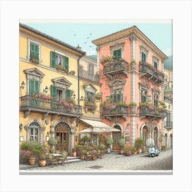 Old Town Italy Canvas Print