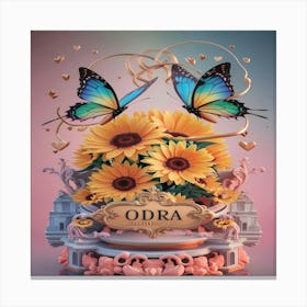 Odra flower Canvas Print