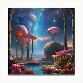 Mushroom Garden Canvas Print