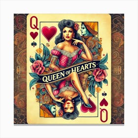 Queen Of Hearts Canvas Print