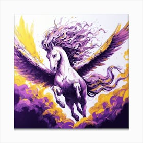 Purple Unicorn Canvas Print Canvas Print