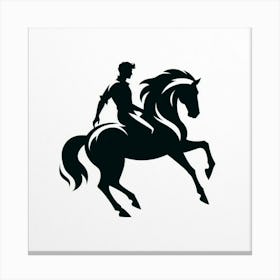 A man riding a horse 7 Canvas Print