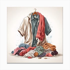 laundry day Canvas Print