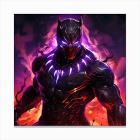 Black Panther Mechanical Ferocity Canvas Print