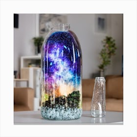 Galaxy In The Botttle (2) Canvas Print