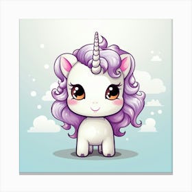 Cute Unicorn 79 Canvas Print