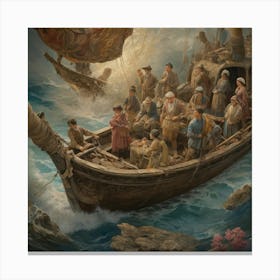 Voyage Of The Seven Seas art print paintings Canvas Print