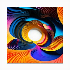 Abstract Paper Art Canvas Print