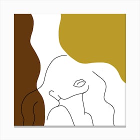 Abstract Woman Canvas Print