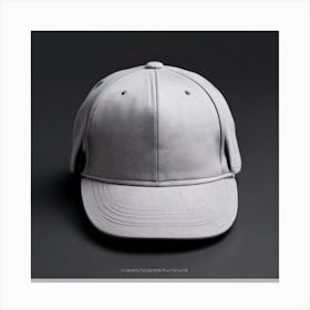 Gray Baseball Cap Canvas Print