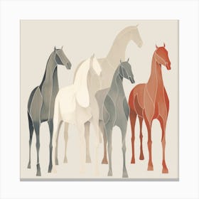 Abstract Equines Collection 64 Canvas Print