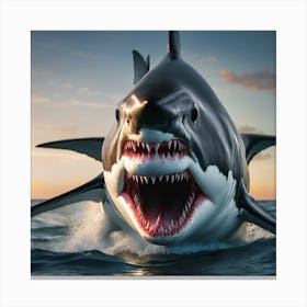 Two headed shark Canvas Print