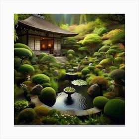 Japanese Garden 1 Canvas Print