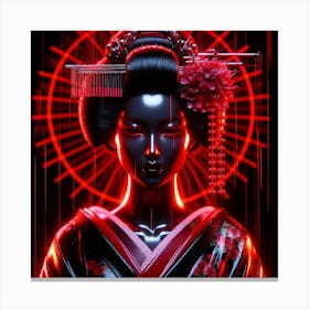 Japan Geisha Visual 60 Canvas Print