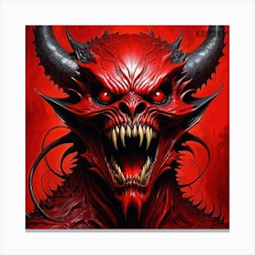 Demon Face 1 Canvas Print