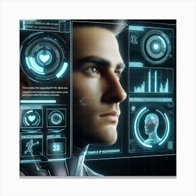 Futuristic Man 92 Canvas Print