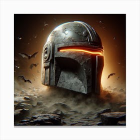 Star Wars Helmet Canvas Print