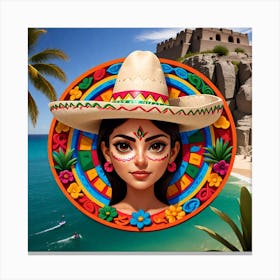 Mexican Girl 88 Canvas Print