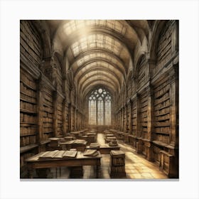 Library art 1 Canvas Print