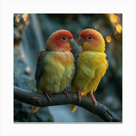 Lovebirds 3 Canvas Print