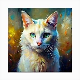 Portrait Of A Cat Canvas Print