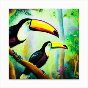 Acrylic Exotic Birdscape Canvas Print