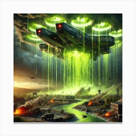 Vxs 8 Venusian Tempest Acid Rainstorm Converted Canvas Print