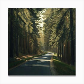 Road In The Woods 2 Canvas Print