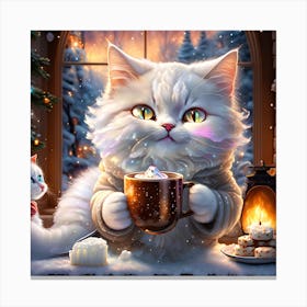 Christmas Cats Canvas Print