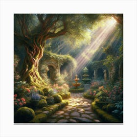 Garden Path Canvas Print