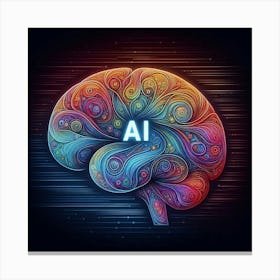 Ai Brain Canvas Print