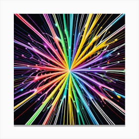 Colorful Burst Canvas Print