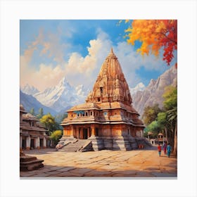 Hindu Temple 8 Canvas Print