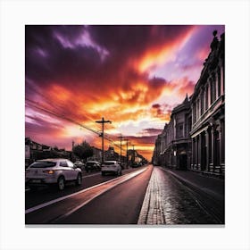 Sunset In The City 1 Canvas Print