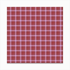 Plaid Fabric 91 Canvas Print