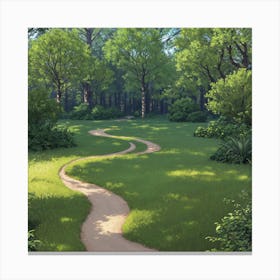 Path Through the Trees Canvas Print