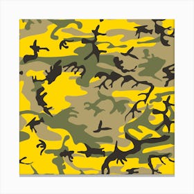 Yellow Camouflage, Green Camouflage, Urban Camouflage, Military, Army Canvas Print