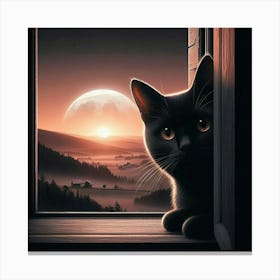 I´m here again, cute Canvas Print