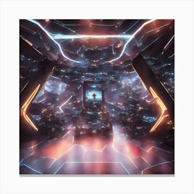 Futuristic Space 1 Canvas Print