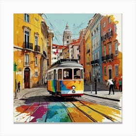 Lisbon Tram 8 Canvas Print